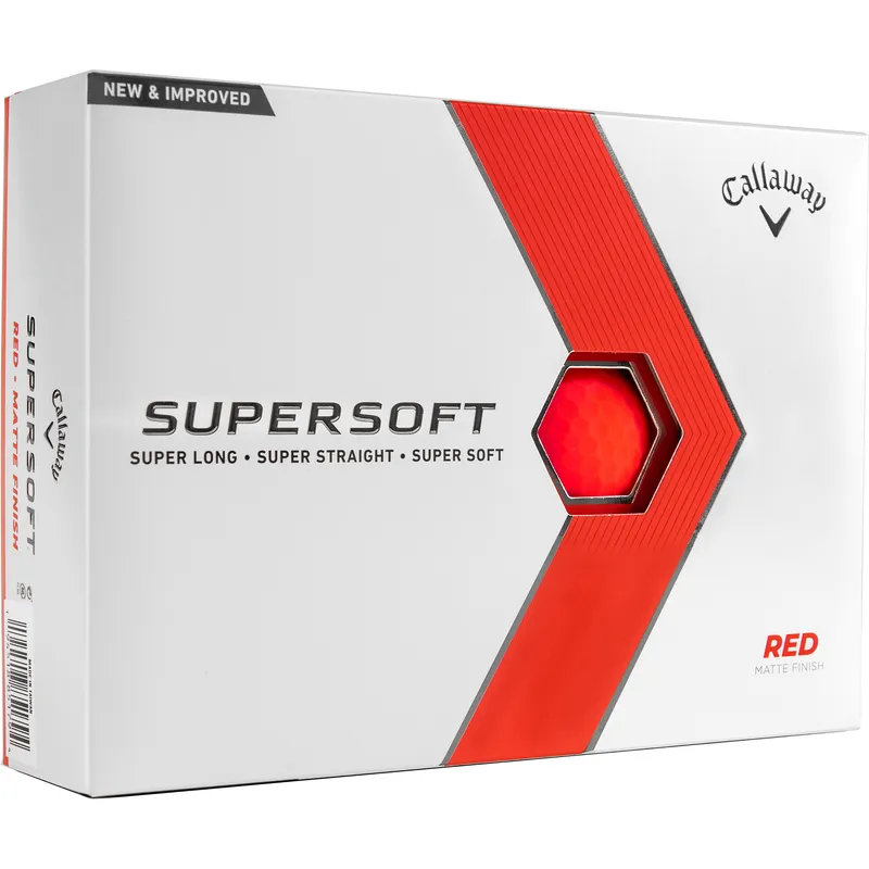 Callaway Supersoft Matte Red Golf Balls 1 Dozen