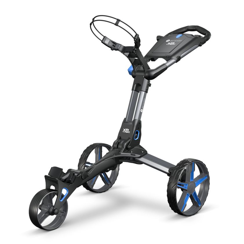 Motocaddy QB2 Push Golf Trolley NEW Blue - Image 2
