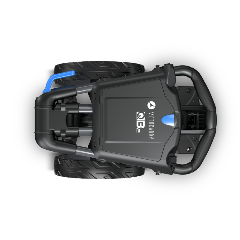 Motocaddy QB2 Push Golf Trolley NEW Blue - Image 4