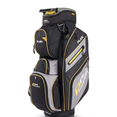 Powakaddy Flex Cart Golf Bag Black/Yellow